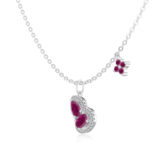 925 Silver Clover 5A CZ Pendant Necklace DY191903 product image 7