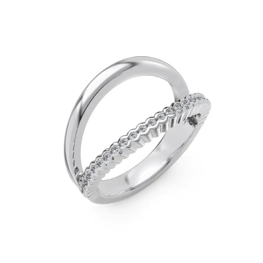 925 Sterling Silver 5A CZ Engagement Ring DY121417 product image 8