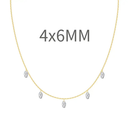 925 Sterling Silver CZ Bridal Lariat Necklace product image 10