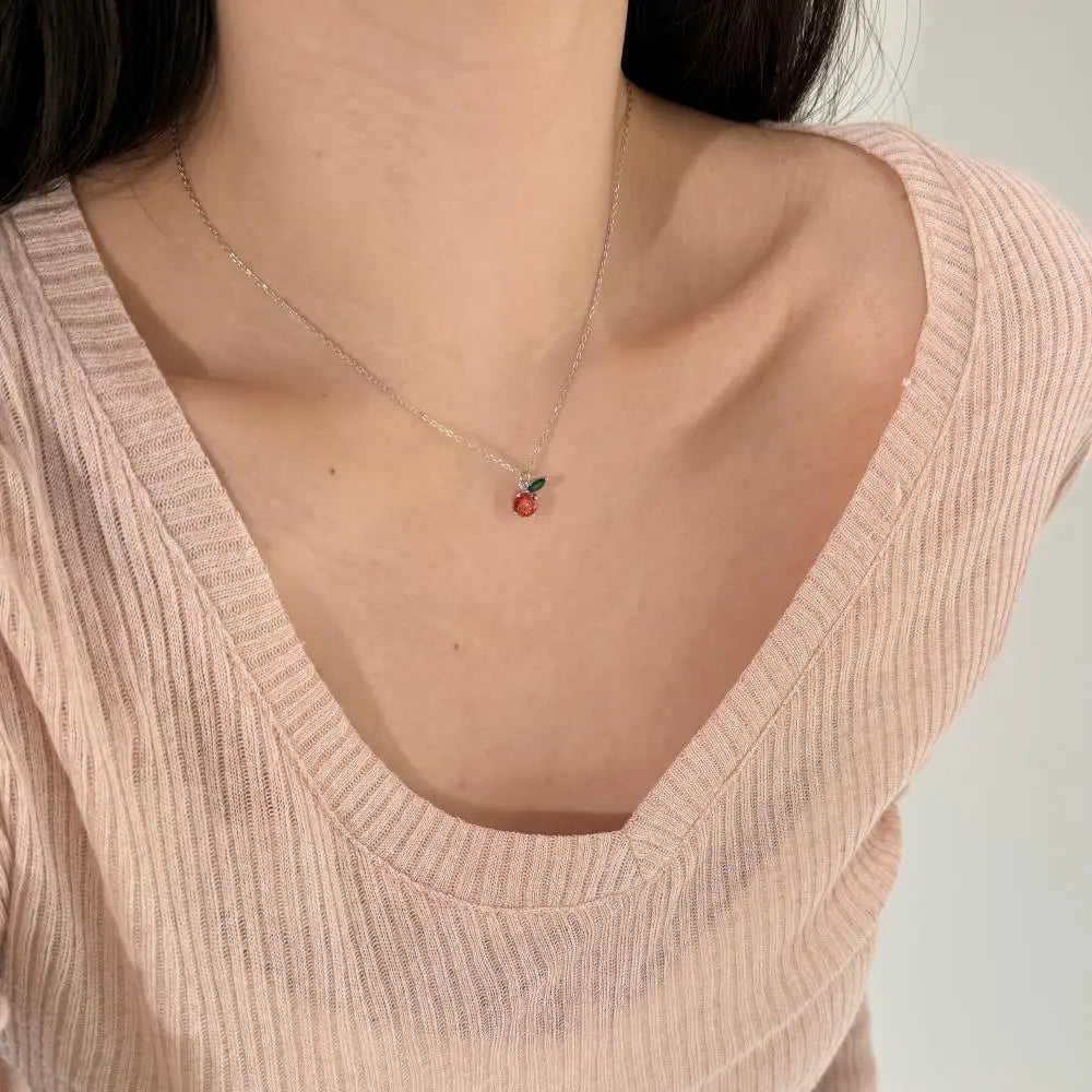925 Silver 5A CZ Pendant Necklace DY191229 product image 5