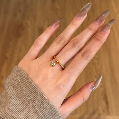 925 Silver CZ Minimalist Engagement Ring DY121385 product image 4