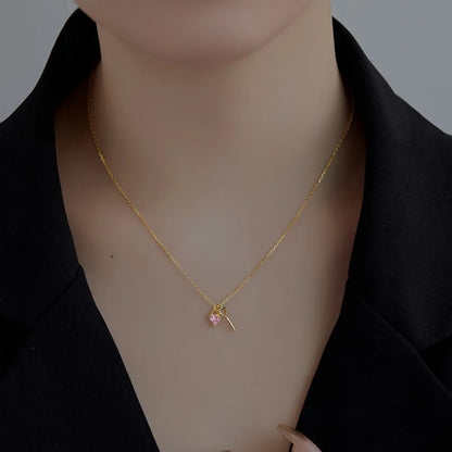925 Silver Heart Pendant Necklace DY190507 product image 2