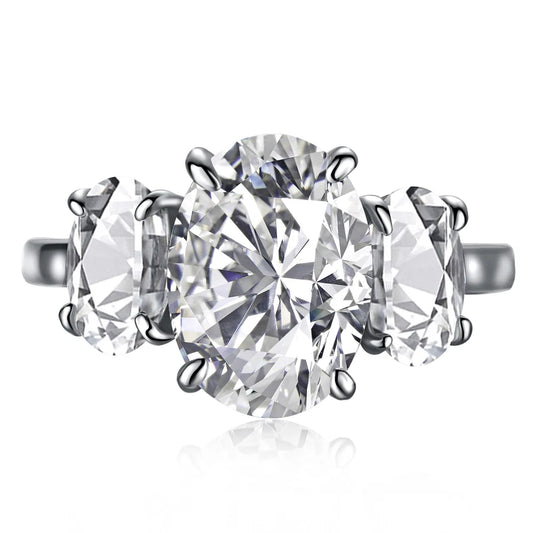 925 Silver CZ Bridal Wedding Ring MM120074 by KAKODIY
