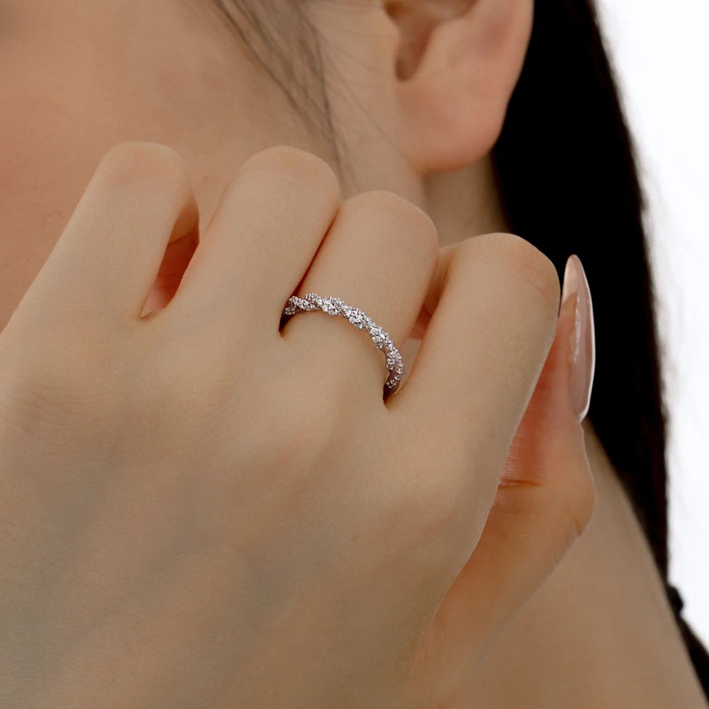 925 Silver CZ Bridal Eternity Ring DY121112 product image 2