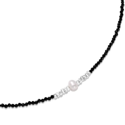 925 Sterling Silver Pearl Statement Chain Necklace product image 2