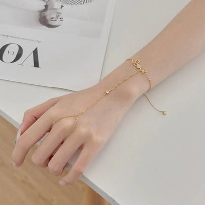 925 Sterling Silver Heart Chain Bracelet DY150607 product image 5
