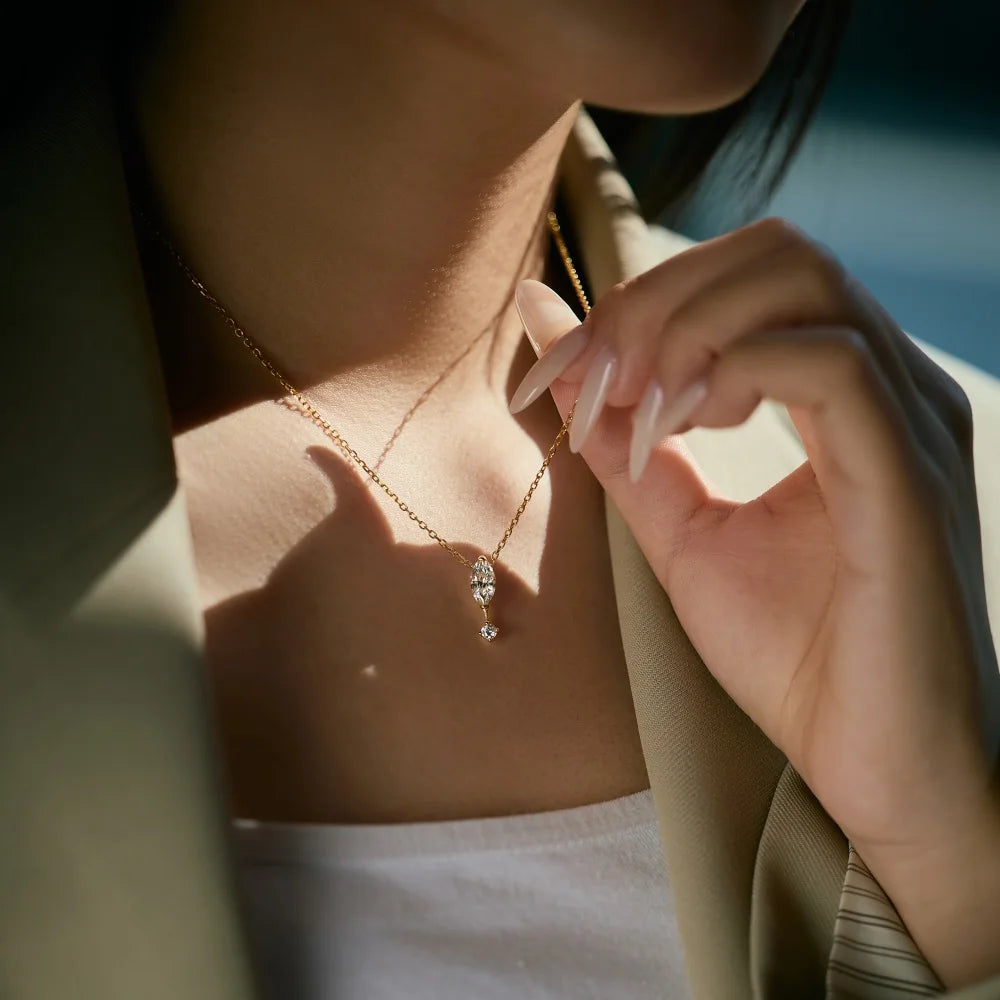 925 Silver 5A CZ Pendant Necklace DY191656 product image 5