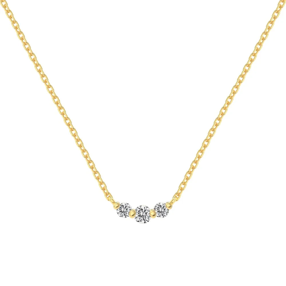 925 Sterling Silver CZ Dainty Pendant Necklace product image 7
