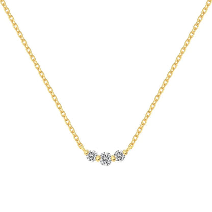 925 Sterling Silver CZ Dainty Pendant Necklace product image 7