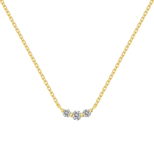 925 Sterling Silver CZ Dainty Pendant Necklace product image 7