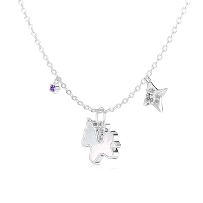 925 Silver Star 5A CZ Pendant Necklace DY191869 product image 7
