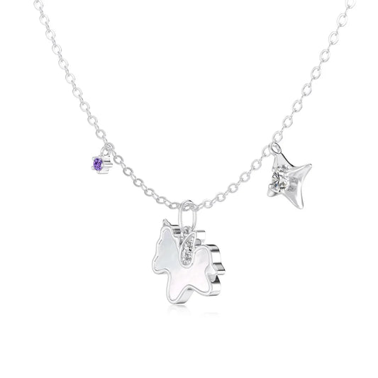 925 Silver Star 5A CZ Pendant Necklace DY191869 product image 7