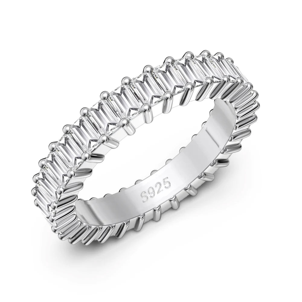925 Silver 5A CZ Bridal Engagement Ring DY121530 product image 7