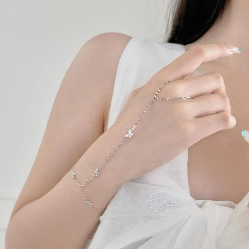 925 Sterling Silver Chain Bracelet DY150608 product image 2