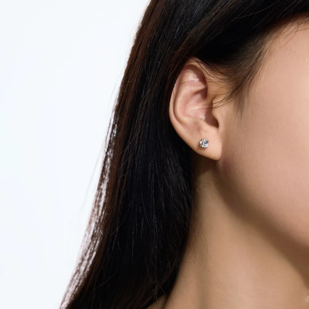 KAKODIY Jewelry Glamour Simple Design 925 Sterling Silver Dragon Round 5A Cubic Zirconia Stud Earrings Boutique Fashion Women's Accessories - product image 5