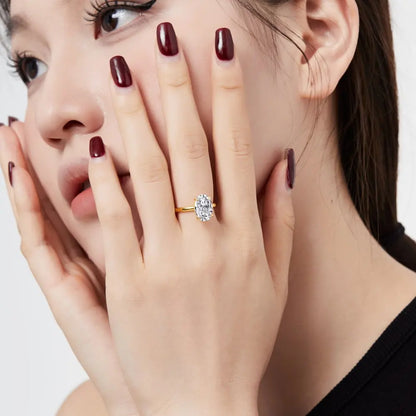 925 Silver CZ Bridal Engagement Ring DY120849 product image 5