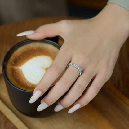 925 Silver 5A CZ Bridal Engagement Ring DY121530 product image 5