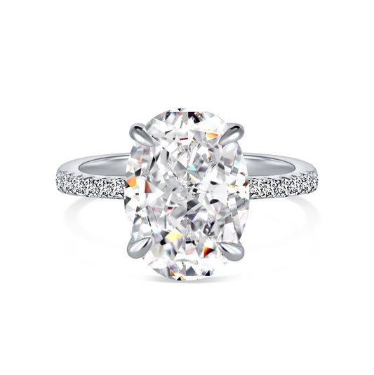 Cubic Zirconia Engagement Silver Ring by KAKODIY - product view 7