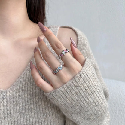 925 Sterling Silver Teardrop CZ Wedding Ring product image 5