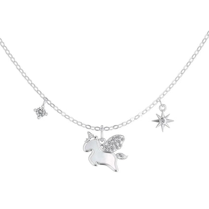 925 Silver 5A CZ Pendant Necklace DY191868 product image 7