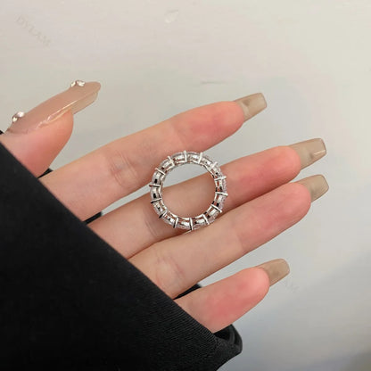 925 Silver 5A CZ Bridal Eternity Ring MM120016 product image 3