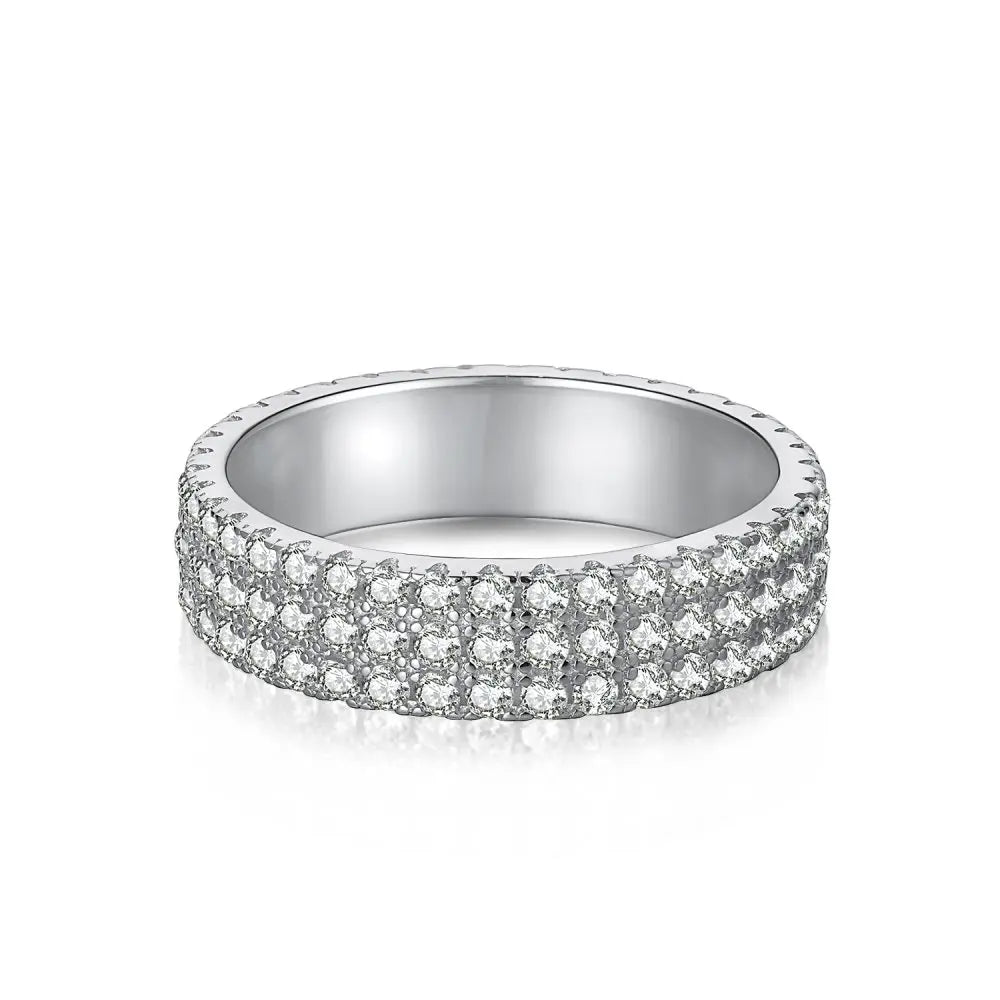 925 Silver CZ Bridal Engagement Ring DY120338 product image 8