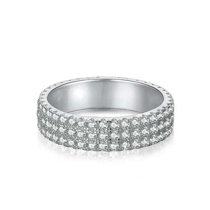 925 Silver CZ Bridal Engagement Ring DY120338 product image 8