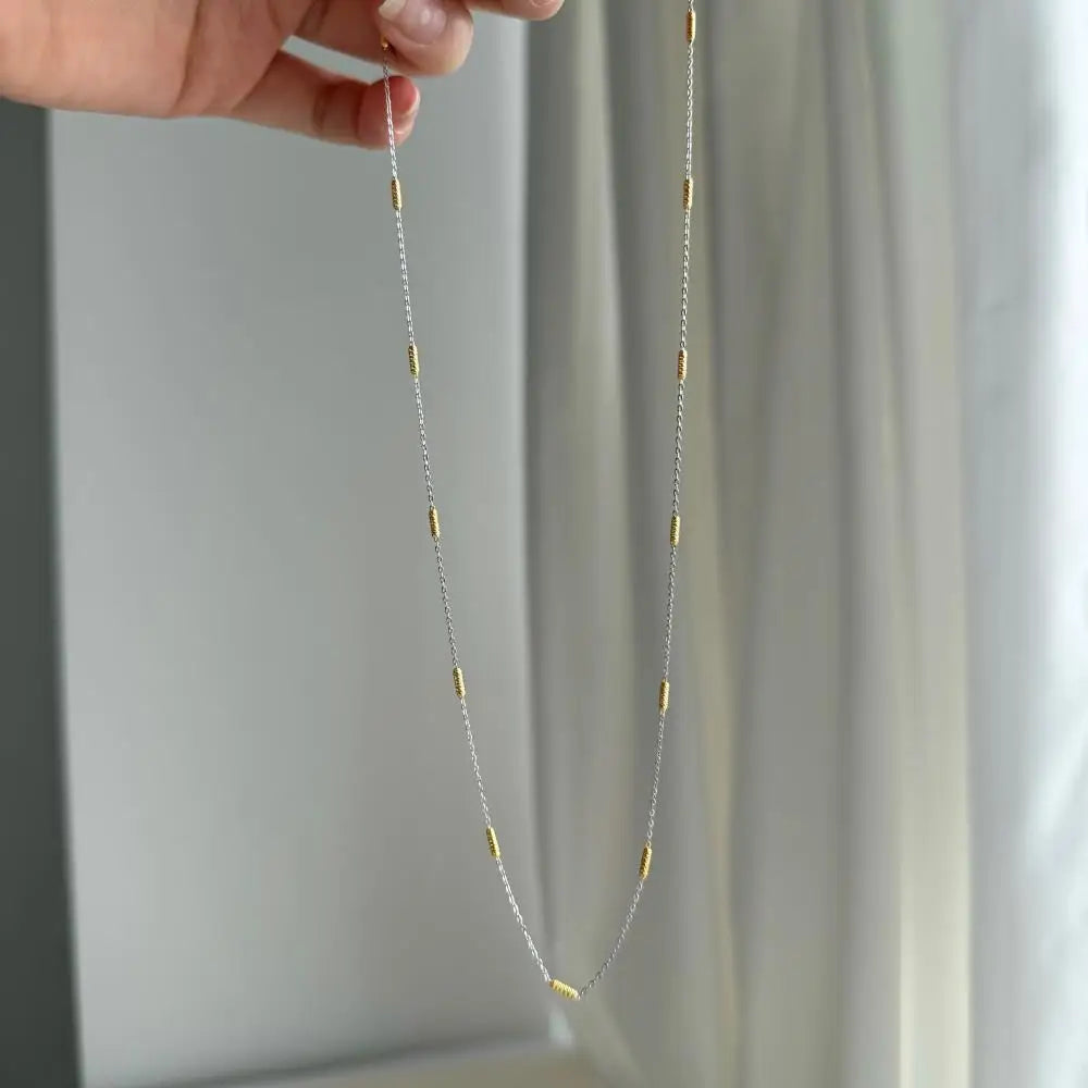 925 Silver Minimalist Chain Necklace DY191358 product image 5