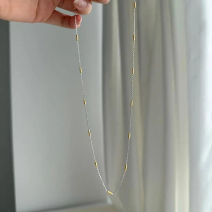 925 Silver Minimalist Chain Necklace DY191358 product image 5
