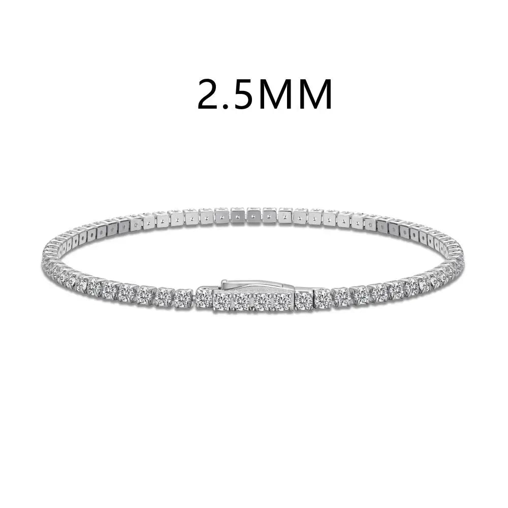 925 Sterling Silver CZ Statement Tennis Bracelet product image 8
