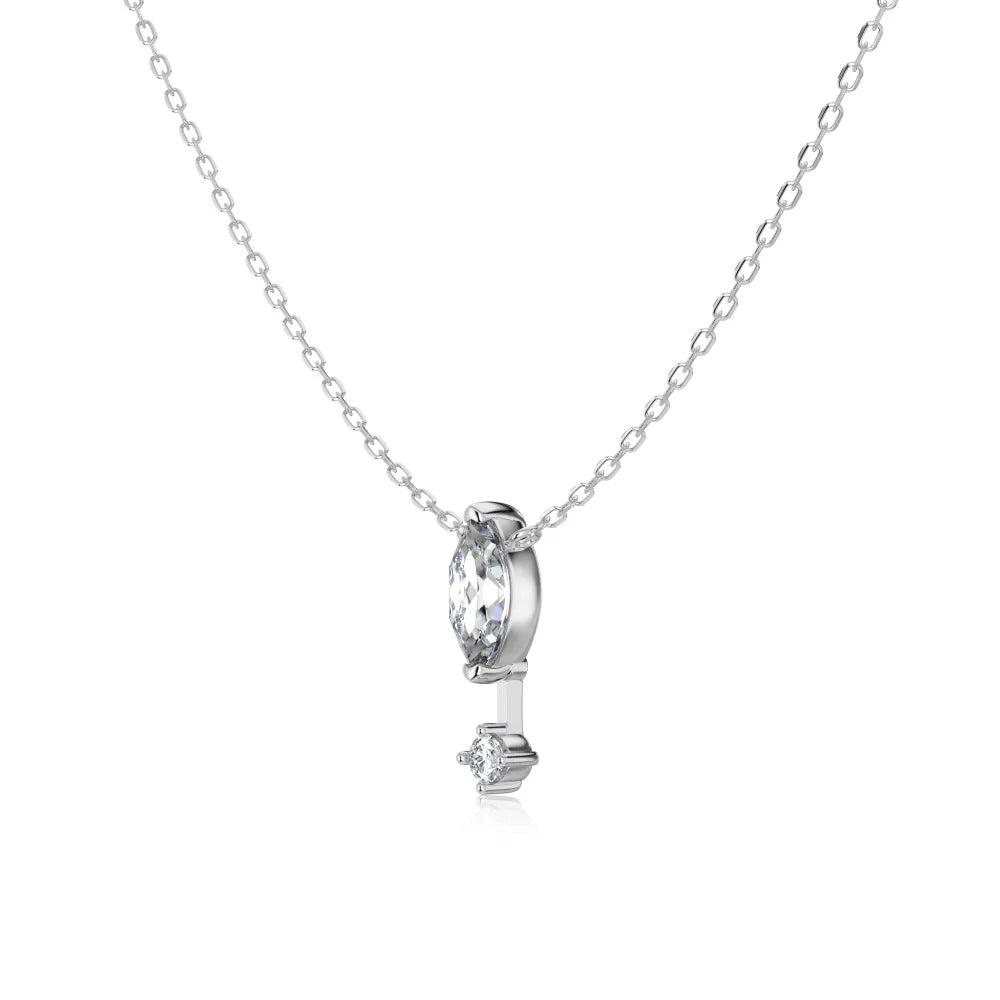 925 Silver 5A CZ Pendant Necklace DY191656 product image 7