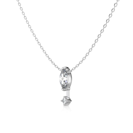 925 Silver 5A CZ Pendant Necklace DY191656 product image 7