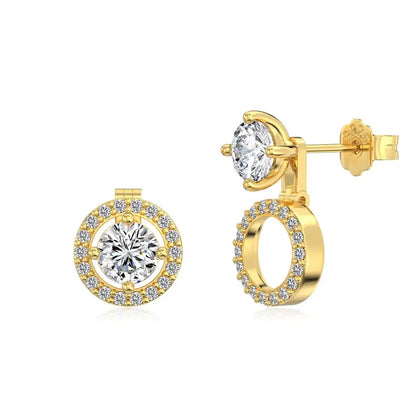 KAKODIY Multi-Wear Premium Jewelry Earrings Fashion 925 Sterling Silver Zircon Earrings Women