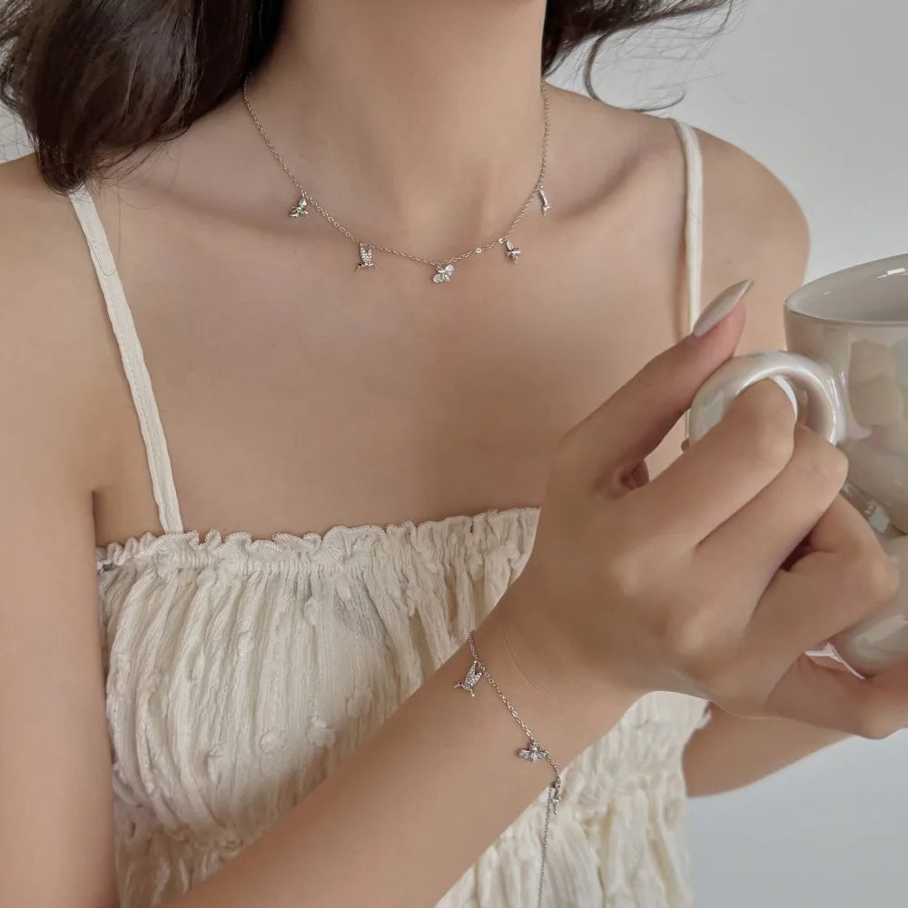 925 Sterling Silver CZ Pendant Necklace DY191530 product image 2