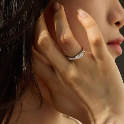 925 Silver CZ Bridal Engagement Ring DY121254 product image 4