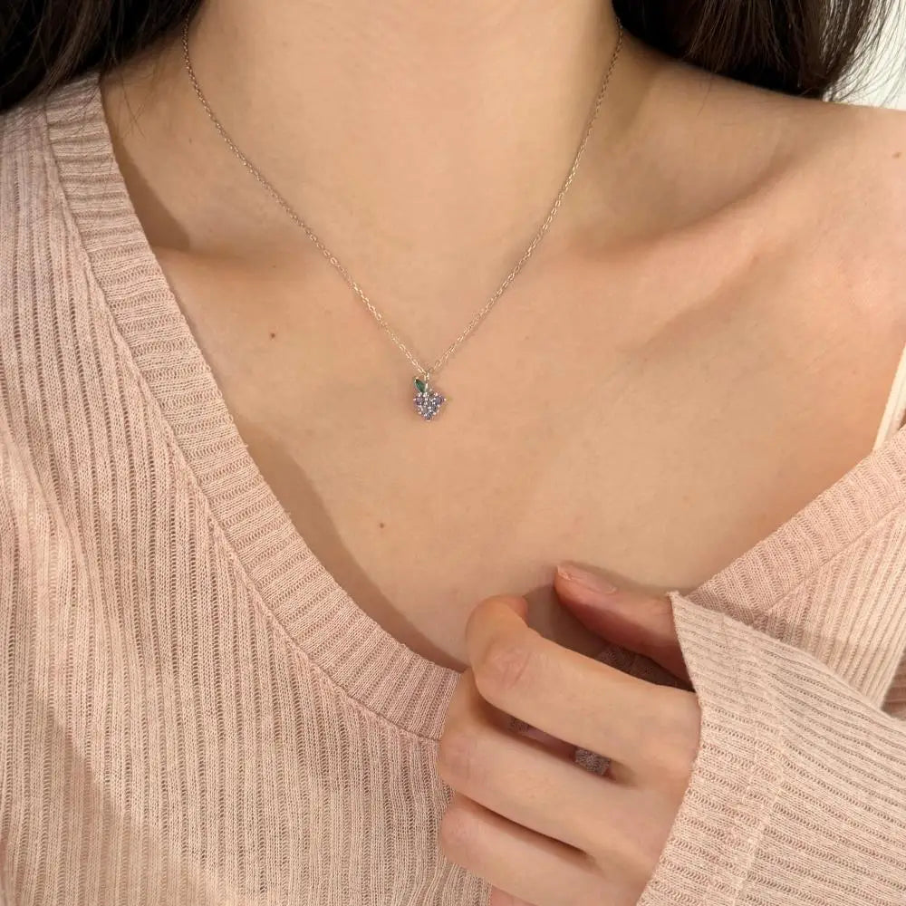 925 Silver 5A CZ Pendant Necklace DY191227 product image 5