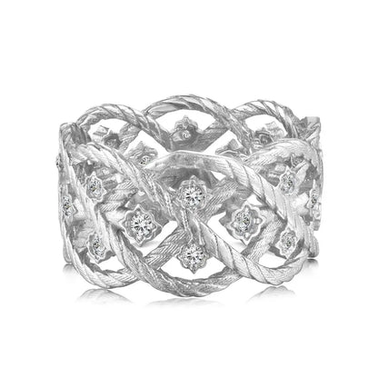 925 Sterling Silver Statement Engagement Ring by KAKODIY
