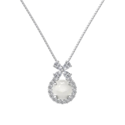 925 Silver 5A CZ Pendant Necklace DY190900 by KAKODIY