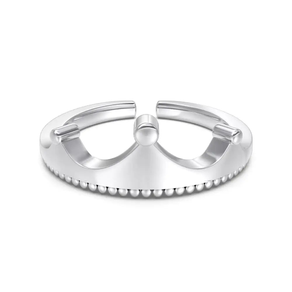 925 Silver Crown Bridal Wedding Ring DY121484 by KAKODIY