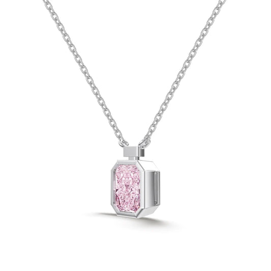 925 Silver CZ Statement Pendant Necklace DY190885 product image 7