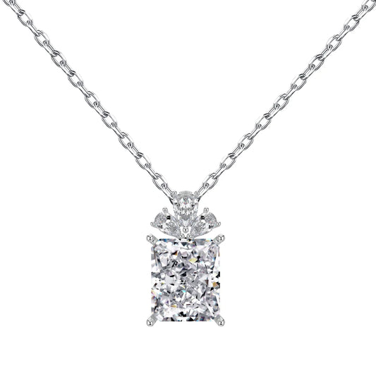 925 Sterling Silver CZ Pendant Necklace DY190764 by KAKODIY