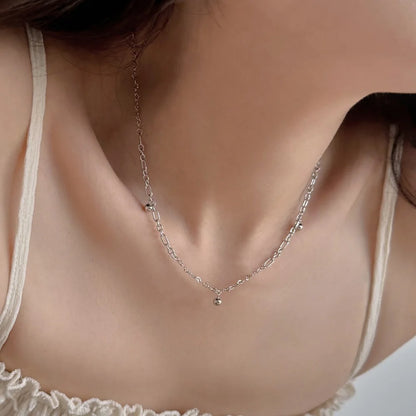 925 Silver Minimalist Pendant Necklace DY191593 product image 4