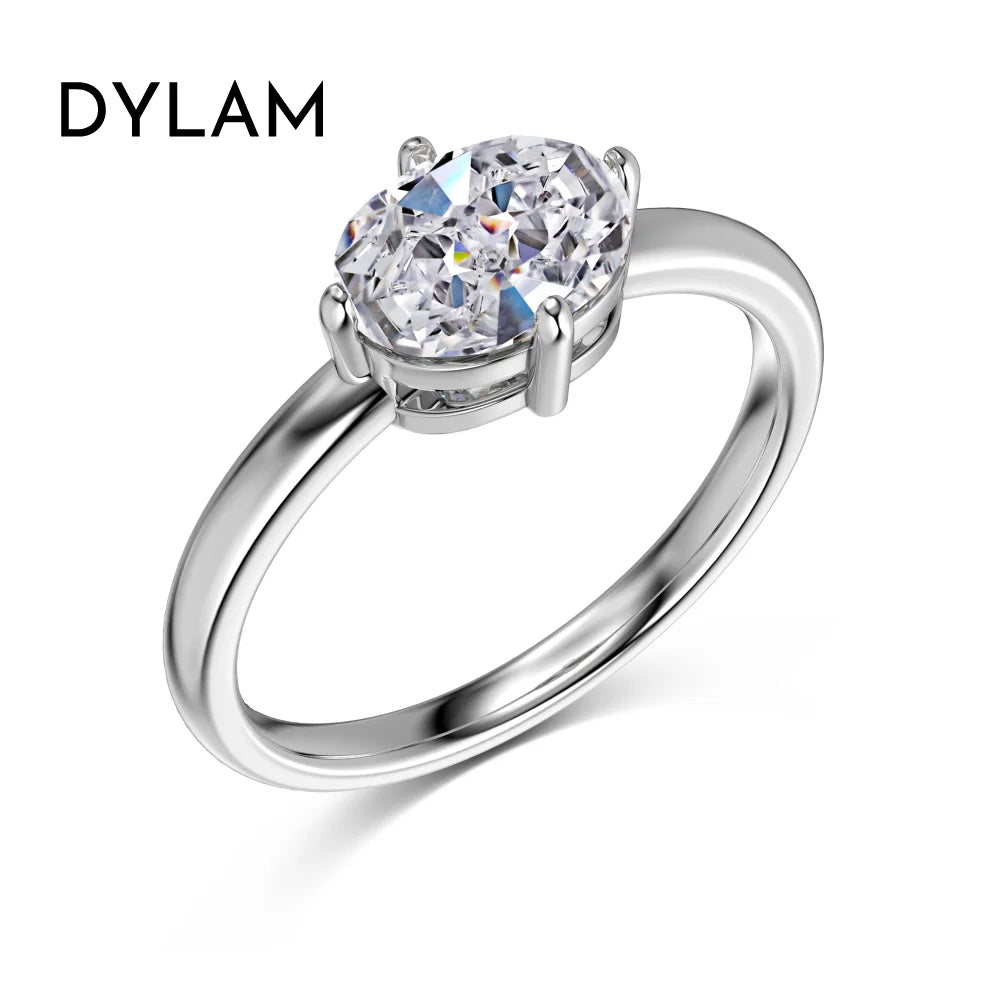925 Silver CZ Bridal Engagement Ring DY121136 product image 5