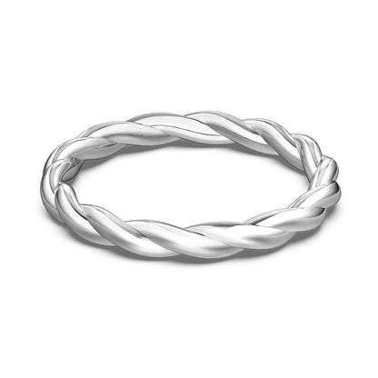 925 Sterling Silver Minimalist Stacking Ring by KAKODIY
