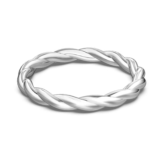 925 Sterling Silver Minimalist Stacking Ring by KAKODIY