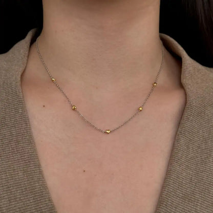 925 Sterling Silver Heart Lariat Necklace DY190947 product image 5
