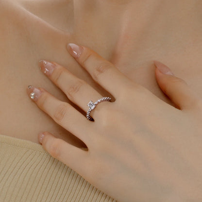 925 Sterling Silver CZ Bridal Eternity Ring product image 3