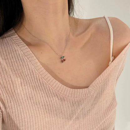 925 Sterling Silver 5A CZ Lariat Necklace DY191228 product image 5