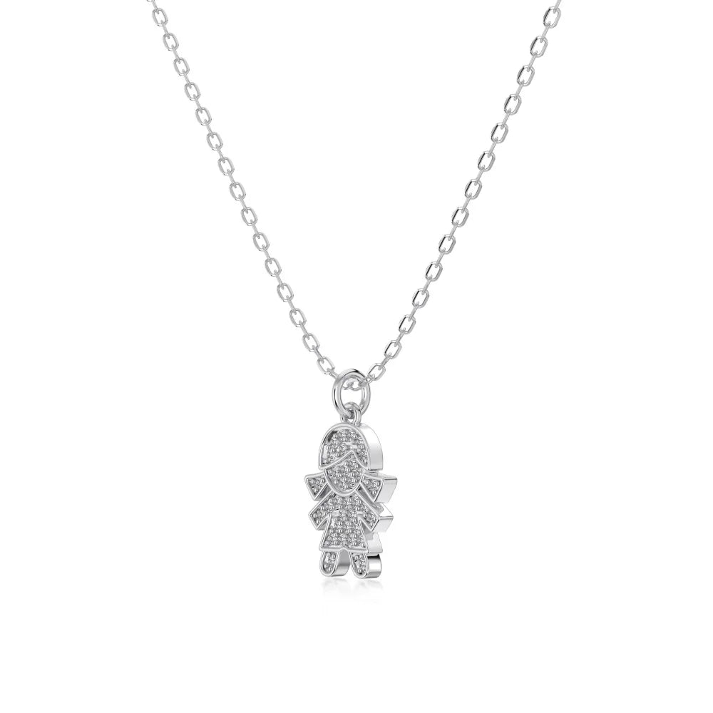 925 Silver 5A CZ Pendant Necklace DY191636 product image 6