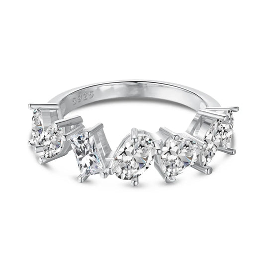 925 Silver CZ Bridal Engagement Ring DY120768 product image 7